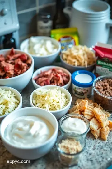 Ultimate Reuben Sandwich Dip: A Creamy Savory Delight! ingredients
