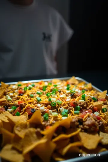 Ultimate Sheet Pan Nachos: A Flavorful Fiesta on a Tray presentation