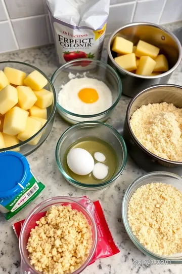 German-style Thanksgiving Potato Dumplings (Kartoffelknödel) ingredients