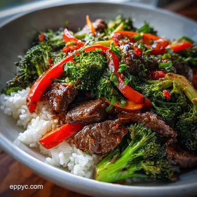 30Minute Beef Stir Fry with Vegetables in 25 Mins Recipe Card