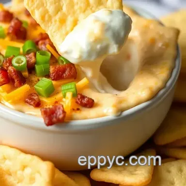 How to Make My Ultimate Air Crisp Cheddar Dip with Bacon Delight Recipe Card