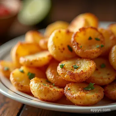Crispy Air Fryer Chip Shop Potatoes How to Cook em Recipe Card