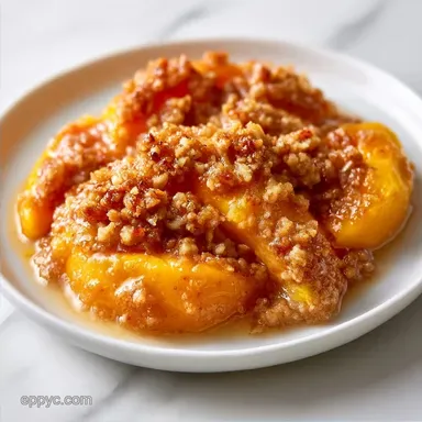 Peach Crumble with Almond Flour