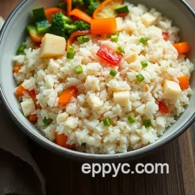 How to Create the Best Alternative Sake Rice & Veggie Delight Recipe Card