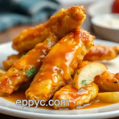 Easy apple and honey-glazed chicken tenders recipe: A Sweet Delight!