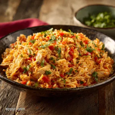 Chicken and Rice: One-Pot Flavor for 6 Recipe Card
