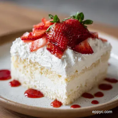 Tres Leches Cake Recipe for 12 Servings Recipe Card