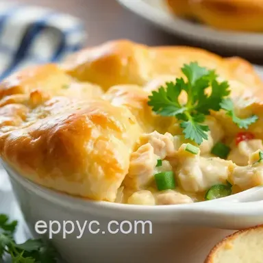 Comforting Bake Chicken Pot Pie in Popovers Delight: Family Favorite!