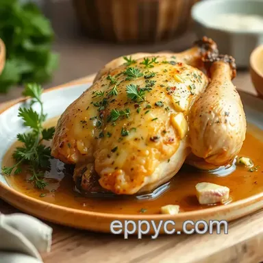 Easy and Delicious Bake Chicken with Garlic Herb Butter Recipe Card