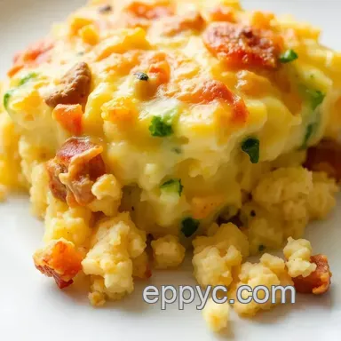 How to Bake Delicious Egg Casserole in 45 Minutes: My Family's Favorite! Recipe Card