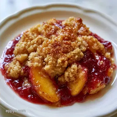Baked Peach Crisp for 8 Servings