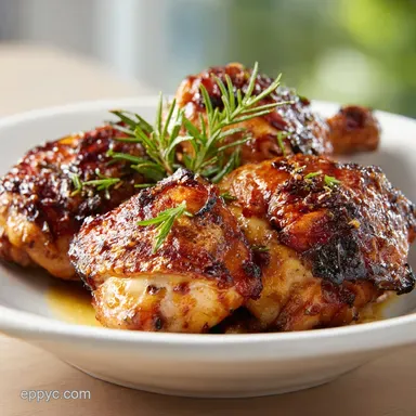 Best BBQ Chicken Recipe with Dry Rub for 4 Recipe Card