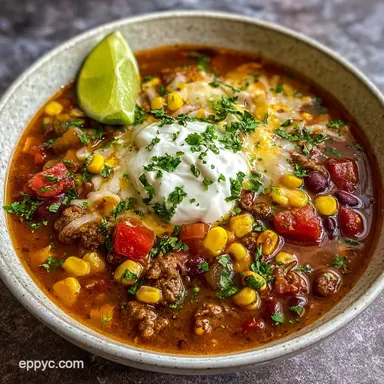 The Best Taco Soup Recipe in 30 Minutes