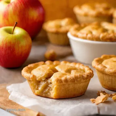 Mini Apple Pies BiteSized Autumn Baking at Its Best Recipe Card