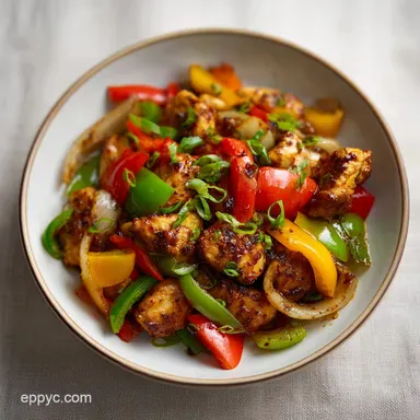 Black Pepper Chicken Stir Fry in 25 Minutes Recipe Card