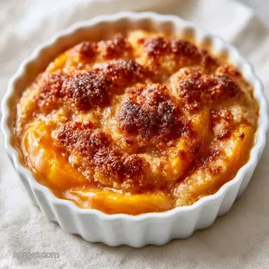 Brown Sugar Peach Crumble Pie for 8 Slices