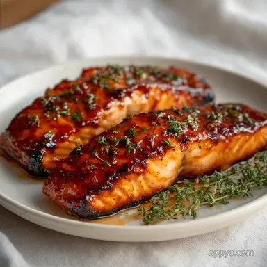 Brown Sugar Salmon Glaze: Caramelized
