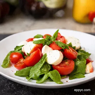 Tomato Mozzarella Salad My Easy Insalata Caprese Recipe Recipe Card