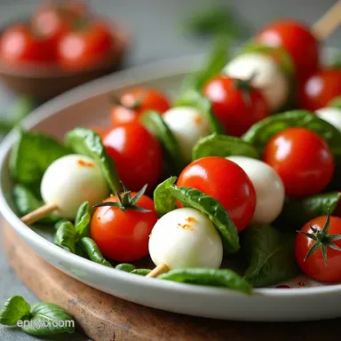 Caprese Skewers Fresh Mozzarella Recipes Italian Summer