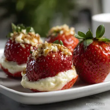 Best Cheesecake Stuffed Strawberries Recipe No-Bake in 20 Minutes