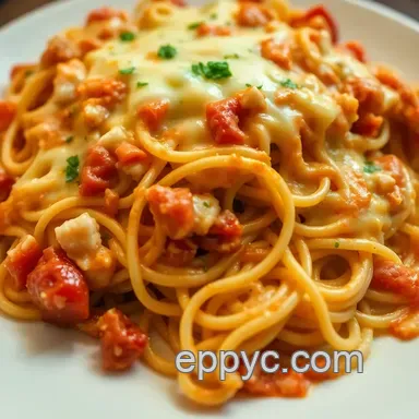 Cheesy Chicken Spaghetti Bake: A Family-Cherished Comfort Dish Recipe Card