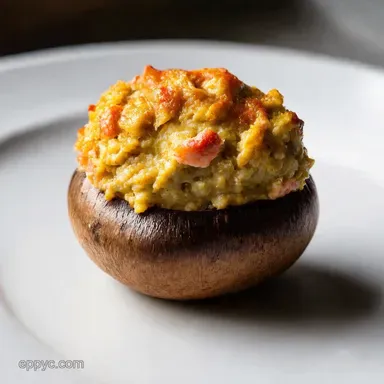 Chesapeake Crab Stuffed Mushroom Recipe My Coastal Twist Recipe Card