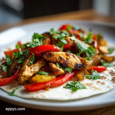 Chicken Fajita Recipe with Onions in 20 Min