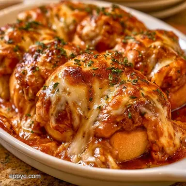 Chicken Parm Sliders in 30 Minutes Recipe Card