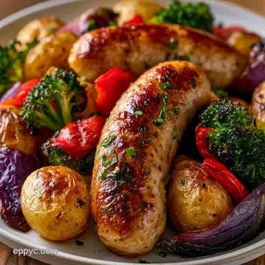Chicken Sausage Sheet Pan with Potatoes