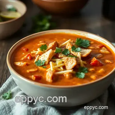 Fiesta in a Bowl: My Best Chicken Tortilla Soup Recipe Recipe Card