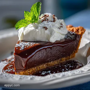 Chocolate Pudding Pie: Silky Filling, Ready in 30 Min Recipe Card