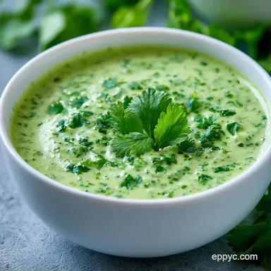 Cilantro Tahini Dressing in 5 Minutes Recipe Card
