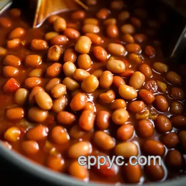 Classic English Baked Beans with a Smoky Twist - A Family Favorite Recipe Card