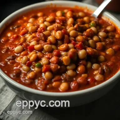 Classic Five-Bean Easy Chili: Your Go-To Comfort Food Recipe Card