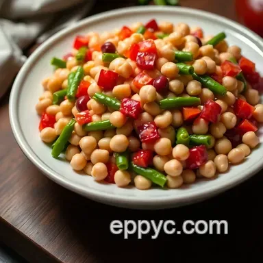 My Grandmother's Colorful Three Bean Salad Recipe: Easy & Zesty! Recipe Card