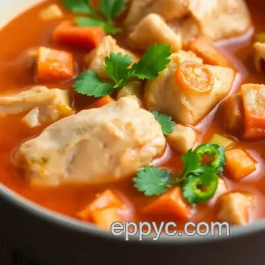 My Grandmother's Fiery Chicken Soup: Cook Spicy Chicken Soup in 45 Minutes Recipe Card