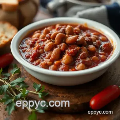 Easy Cooked Chili with Beans for Trail Adventures: My Grandmother's Hearty Recipe Recipe Card