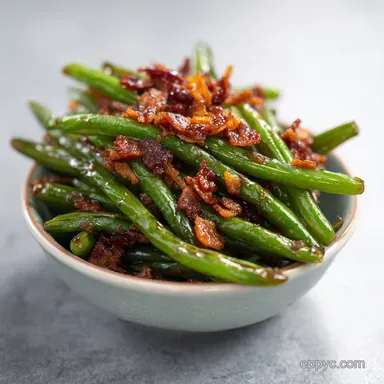 Crack Green Beans with Bacon