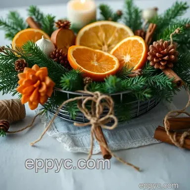 Charming Rustic Christmas Decor: Crafting Homemade Winter Wonders Recipe Card