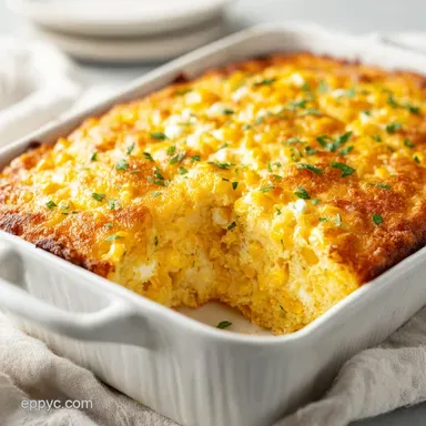 Cream Cheese Corn Casserole in 55 Minutes: A Creamy Baked Side Recipe Card