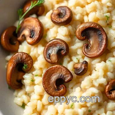 How to Make Creamy Arborio Rice Risotto with Wild Mushrooms Recipe Card