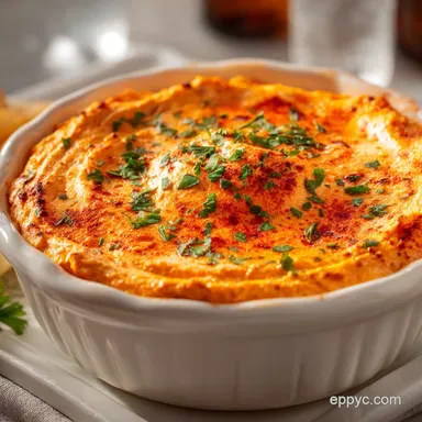 Buffalo Chicken Dip with Rotisserie Chicken for 15 Servings Recipe Card