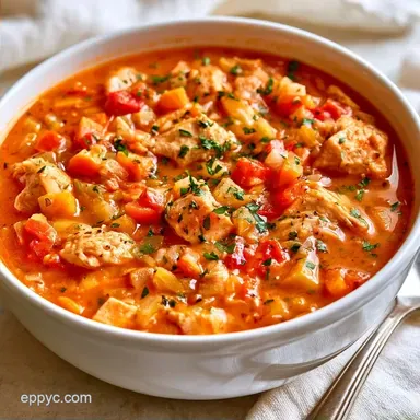 Creamy Cajun Chicken Soup in 55 Minutes