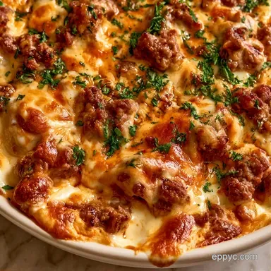 Cheeseburger Dip for 12 Servings Recipe Card