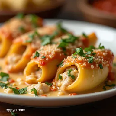 Creamy Chicken Stuffed Shells Best Family Recipe Recipe Card