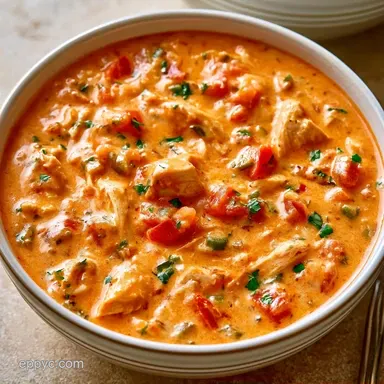 Creamy Chicken Tortilla Soup for 6