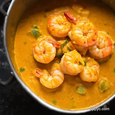 Creamy Coconut shrimp curry recipe A Taste of the Tropics Recipe Card