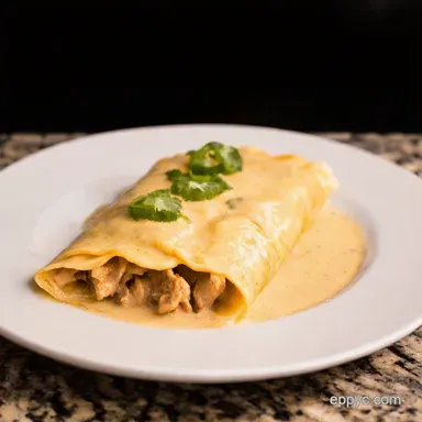 Creamy Dreamy Chicken Enchiladas with White Sauce Recipe Recipe Card