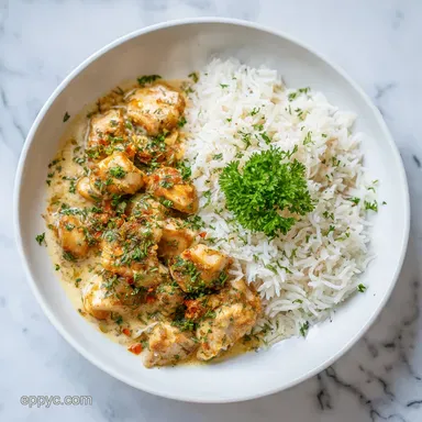 Creamy Herb Chicken and Basmati Rice in 40 Minutes