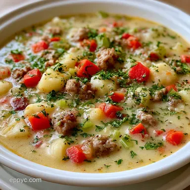 Italian Sausage Potato Soup: One-Pot